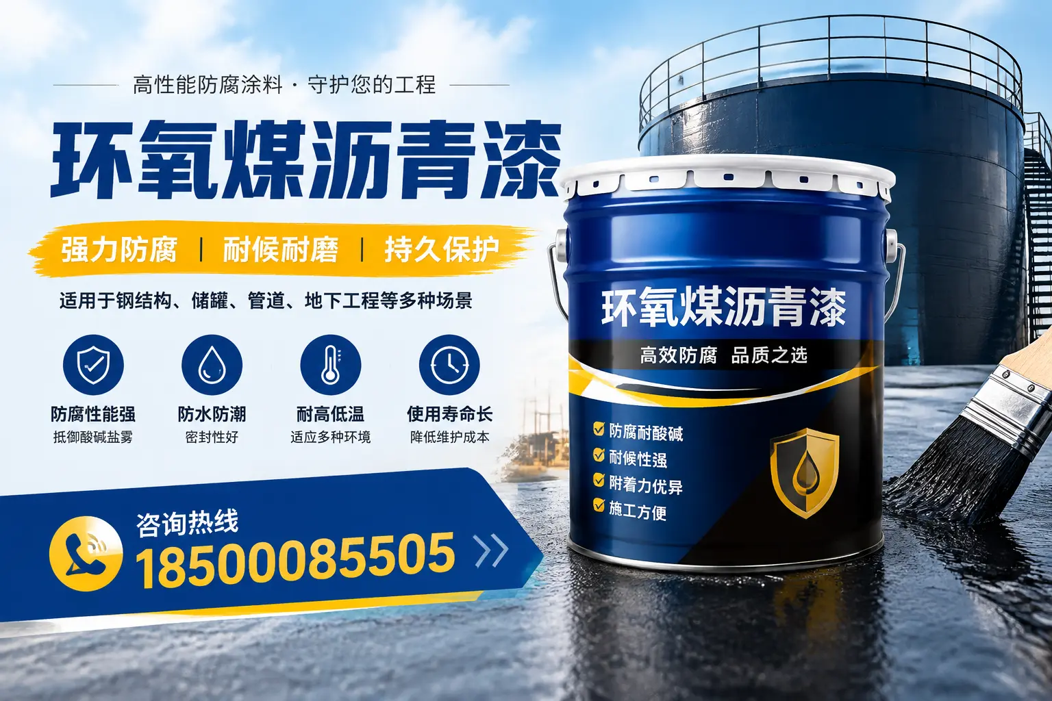 环氧煤沥青漆在工业中的应用，莆田企业的选择
